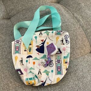 Disney Mary Poppins ponytail scrub cap with kite badge reel